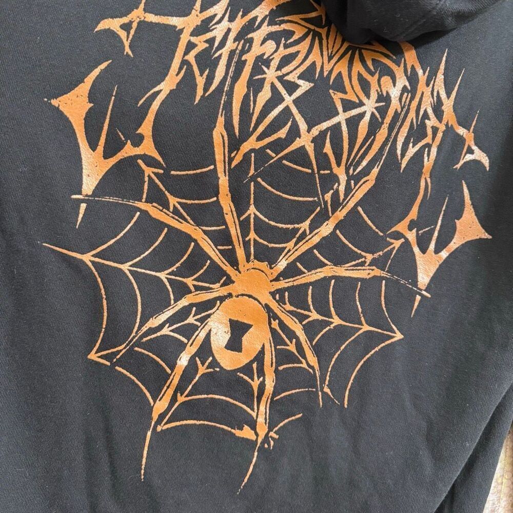 Jeffree Star Unisex Black Exclusive Halloween Black Widow Spider Hoodie Med - Picture 5 of 5